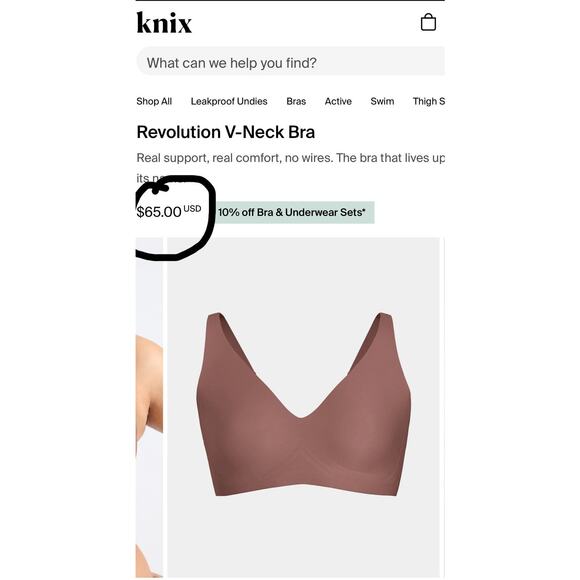 Knix Revolution Adjustable Pullover Bra Comfort Sleeping Stretchy XXL Wireless - Picture 2 of 5